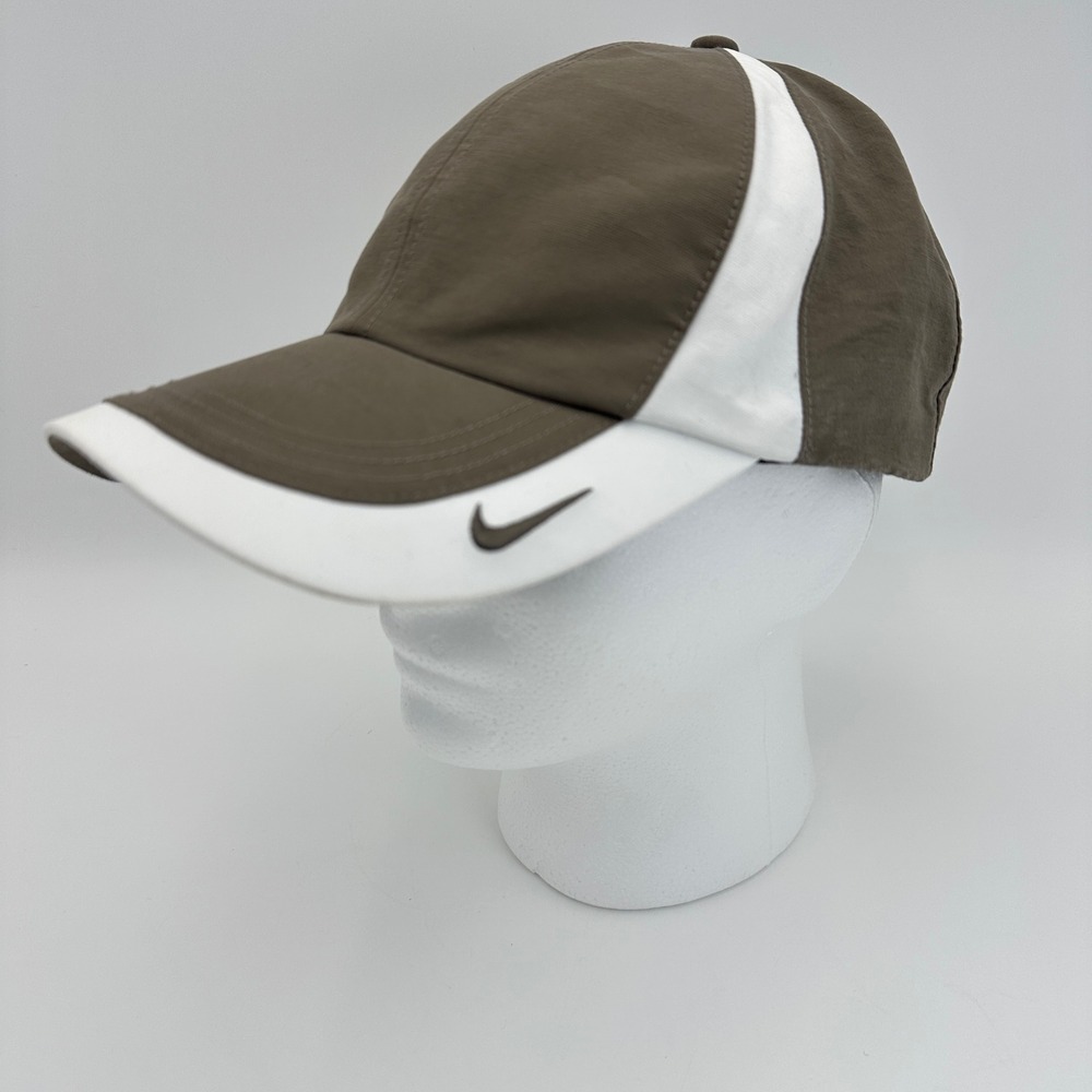 Nike Golf Baseball Cap Unisex MISC Brown White Colorblock Adjustable 354062-242